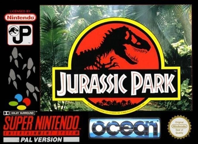 Jurassic Park - SNES Super Nintendo NES Action Adventure Video Game Boxed - Image 1 of 1