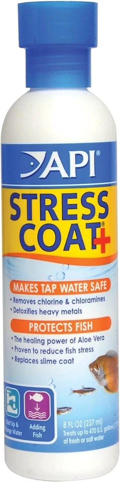 API Stress Coat Aquarium Water Conditioner 8-ounce Bottle 85a