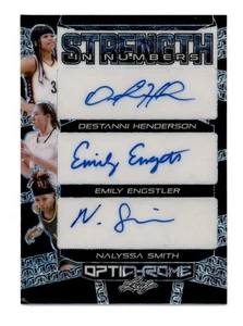 SMITH / ENGSTLER + 2023 LEAF OPTICHROME STRENGTH IN NUMBERS TRIPLE AUTO #3 T6180 - Picture 1 of 2