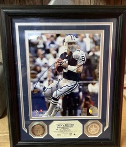 Dallas Cowboys Signed Tony Romo Autograph Framed 8x10 Photo - Matted, #27 Of 109 - Picture 1 of 7