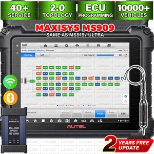 Autel Diagnostic Scanner Maxisys MS909 OBD2 OBD Professional J2534 VCI Wireless - Picture 1 of 18