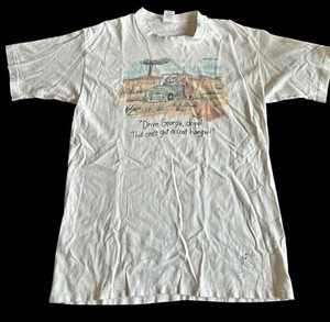 T-shirt vintage anni 90 THE FAR SIDE con licenza fumetto grafica bianca Leoni taglia XL - Foto 1 di 5