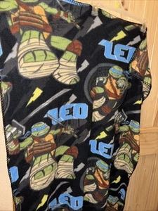 nickelodeon vintage Leo Ninja Turtles 2015 Blanket 40”X50” - Picture 1 of 6