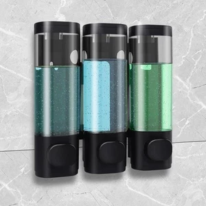 3 Chamber Shampoo Soap Dispenser for Shower Wall Mounted and Conditioner Disp... - Picture 1 of 6