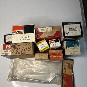 NOS Vintage Auto Parts Lot Estate 12 Items - Picture 1 of 14