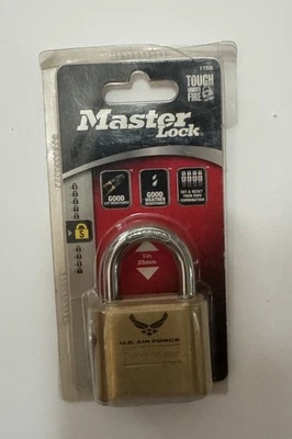 Master Lock 175D Combination Padlock AIRFORCE logo. 1 In Shackle - Image 1 of 2