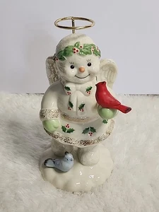 Lenox Snowy Angel Figurine Gold Halo Home Shopping Network Exclusive Edition - Picture 1 of 4