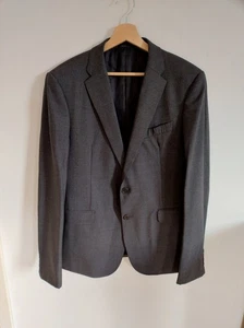 Armani Collezioni Sakko Blazer Jacket Anzug Jacke designer 50 M Grau Wolle - Bild 1 von 10
