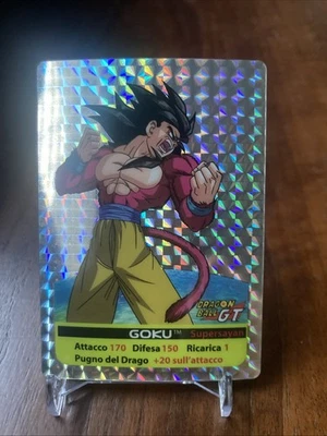 Goku Supersayan Dragonball GT Lamincards Edibas Platino Variant Premium - Immagine 1 di 2