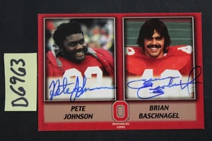 2004 TK Legacy Ohio State -PETE JOHNSON / BRIAN BASHNAGEL- Dual Auto /200 (D6963 - Picture 1 of 2