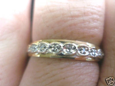 NOS MAN'S DIAMOND WEDDING BAND - Image 1 of 4