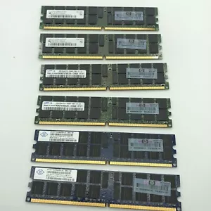 2GB Server Memory Ram PC2-5300R-667 2RX8 HP 405476 ECC Reg DDR2 Samsung Nanya HP - Picture 1 of 10