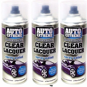 400ML Klarlack Spray Lack Aerosol Auto Auto Van Fahrrad Restaurierung Metall - Bild 1 von 6