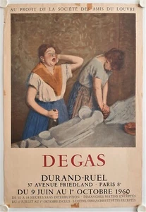 Affiche DEGAS 1960 Exposition Galerie Durand-Ruel Paris - Mourlot - Imagen 1 de 4