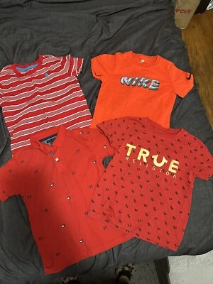 Tee Shirts Boys Size 6-7  Red Lot Short Sleeve - Image 1 of 4