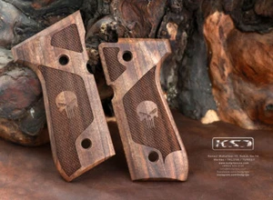 KSD Brand Beretta 92FS, 92A1, 92G, 92D, 96, M9 Compatible Walnut Grips Diamond - Picture 1 of 1