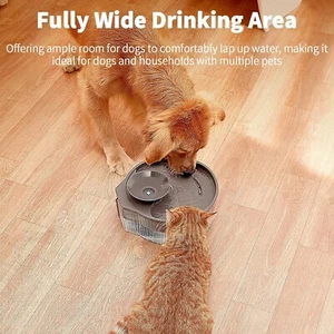 Fuente de Agua para Perros Gatos, Fuente de Agua para Mascotas 5L/169oz con Diseño Transparente - Imagen 1 de 6