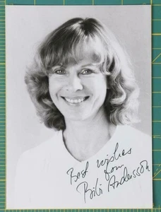  BIBI ANDERSON SCHWEDISCHE SCHAUSPIELERIN SIGNIERT 5 X 7 FOTO GEARBEITET MIT INGMAR BERMAN - Bild 1 von 2