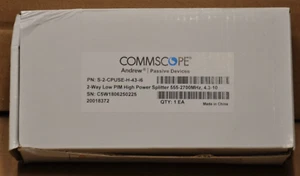 Commscope Andrew S-2-CPUSE-H-43-i6 2-Way Low PIM High Power Splitter 555-2700Mhz - Picture 1 of 4