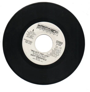 DUSTY SPRINGFIELD 45 RPM Promo Record  "WHO GETS YOUR LOVE"  Stereo/Mono  MINT- - Picture 1 of 2
