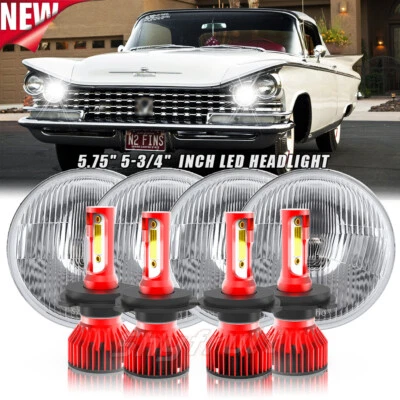 5 3/4"inch 5.75 LED Headlights Projector DRL For 1959-1975 Buick LeSabre Skylark Foto 1 de 4