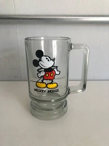 Vintage Walt Disney Mickey Mouse Glass / Cup | Walt Disney Collectable *V/RARE* - Foto 1 di 8