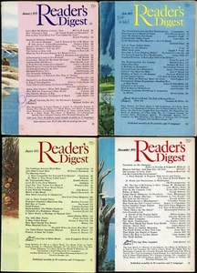 Vintage Reader's Digest 4 issues (1975) Richard Nixon Kitty Hawk - Picture 1 of 7