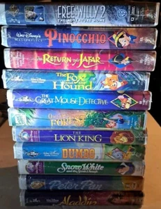 11 Disney Classics VHS Mostly BLACK DIAMOND All Brand New Sealed - Picture 1 of 18