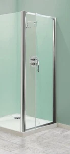 CORAM OPTIMA PIVOT SHOWER DOOR 800MM Modesty Panel CHROME - Picture 1 of 1