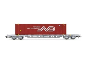 JOUEF HJ6241 H0 Carro trasporto container SNCF Sgss "Norbert Dentressangle"' - Foto 1 di 1