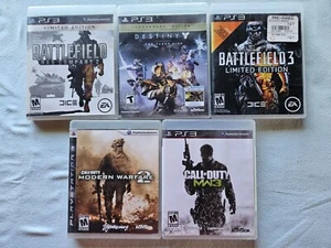 Lote de videojuegos PS3 - 5 títulos - Call of Duty - Destiny - Battlefield - Imagen 1 de 17