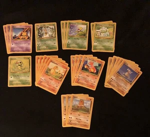 Set di 173 Quasi Raro 1995 Prima Edizione Carte Pokémon Charmander Rhyhorn Snorlax + - Foto 1 di 10