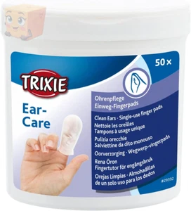 TRIXIE Ear Care Fingerpads 50 St. Aloe Ohrenpflege Hunde Katzen Einweg Reinigung - Bild 1 von 5