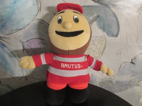 OHIO STATE BUCKEYES BRUTUS Singing Plush Team Mascot Fight Song Rare 13" Cover