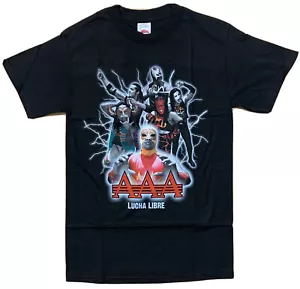A A A Lucha Libre Six Luchadores T-shirt Size Small 100% Cotton New w/o Tags - Picture 1 of 5