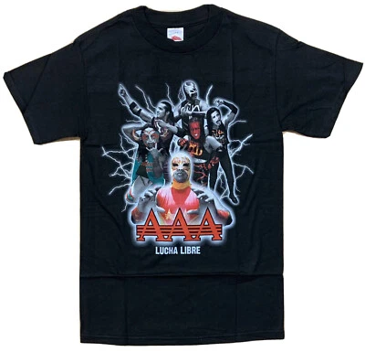 A A A Lucha Libre Six Luchadores T-shirt Size Small 100% Cotton New w/o Tags - Image 1 of 4