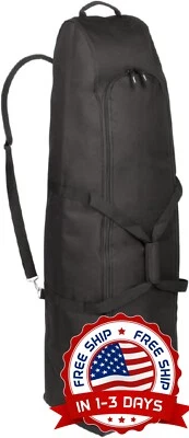 Bolsa De Viaje Suave Para Palos De Golf Funda Para Equipaje Con, Color Negro NEW - Image 1 of 4