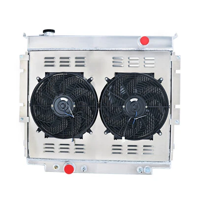 4-ROW Radiator+Shroud Fan For 1983-1996 Ford F-250 F350 F59 6.9L 7.3L V8 Diesel. Foto 1 de 4