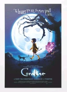 Coraline Original Braver Movie Poster 40x27 Double Sided DS Authentic NEW Rare - Picture 1 of 1