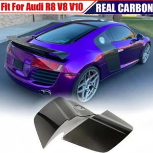 2PCS REAL CARBON Door Fenders Side Blade Skirts For Audi R8 V8 V10 Coupe 2008-15 - Picture 1 of 11