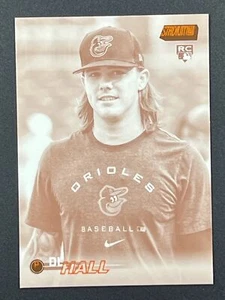DL HALL RC 2023 Topps Stadium Club Seppia Parallelo #190 Baltimore Orioles - Foto 1 di 2