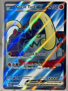 230/198 - Great Tusk ex - Scarlet Violet Base - Pokemon TCG - English - Full Art - Picture 1 of 2