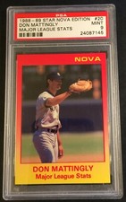 1988-89 DON MATTINGLY STAR NOVA EDITION MAJOR STATS #20 PSA 9 POP 3 (677)