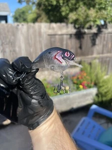 Billete cuadrado pintado personalizado estilo manivela S Crankbait fantasma cambio de color sábalo violeta - Imagen 1 de 6