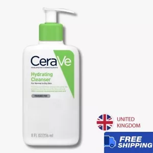 CeraVe Hydrating Cleanser with Hyaluronic Acid for Normal to Dry Skin 236ml - Picture 1 of 8