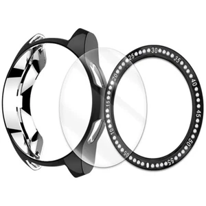 Heavy-Duty 9H Screen Protector Ring Cover Case f Samsung Gear S3 Frontier R765T - Picture 1 of 1