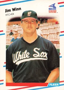 Jim Winn 1988 Fleer #413 Chicago White Sox Baseball - Picture 1 of 2