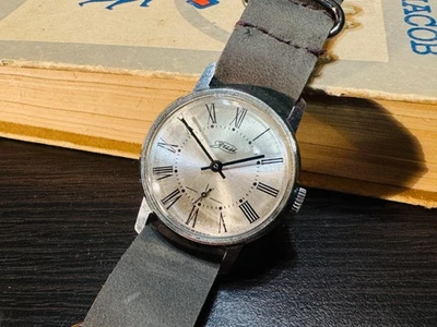 ZIM Watch  Soviet  15 Jewels Mechanical USSR Wristwatch Roman Numerals - Image 1 of 4