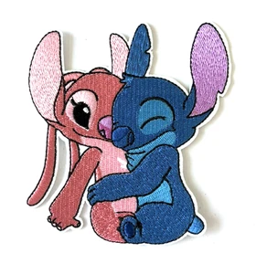 Disneys Lilo & Stitch: Engel und Stich bestickt Bügelbild Patch NEU - Bild 1 von 4