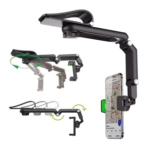 Rotatable and Retractable Car Phone Holder - 1080 Multifunction Sun Visor Uni... - Picture 1 of 7